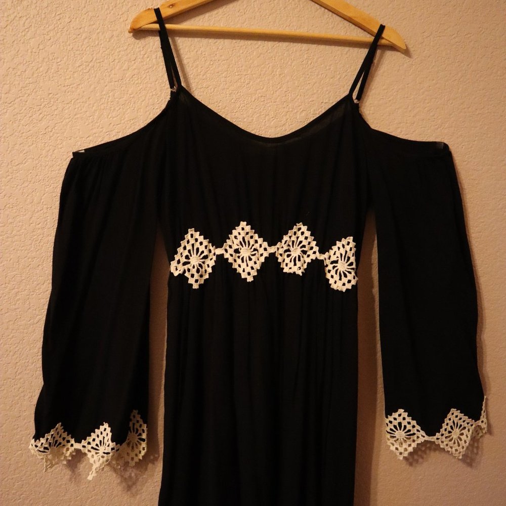 Cold Shoulder Long Sleeve Dress